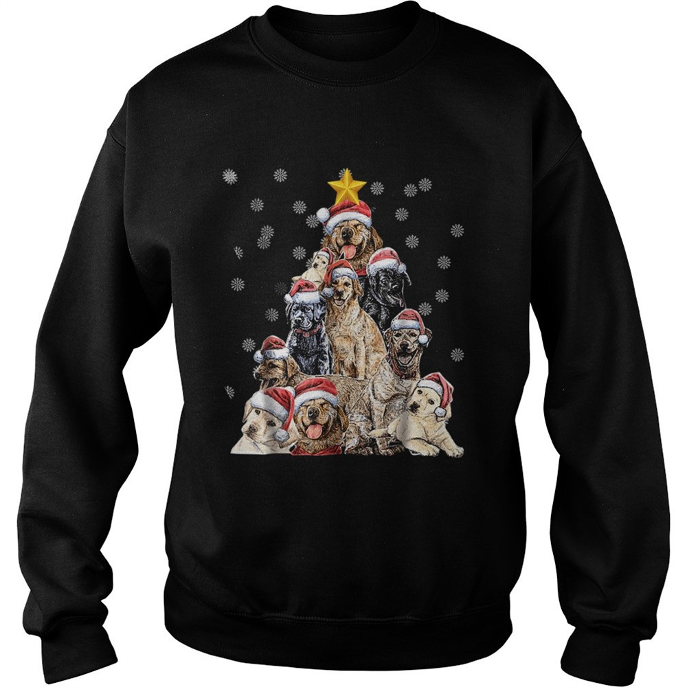Labrador Christmas Tree T Shirt