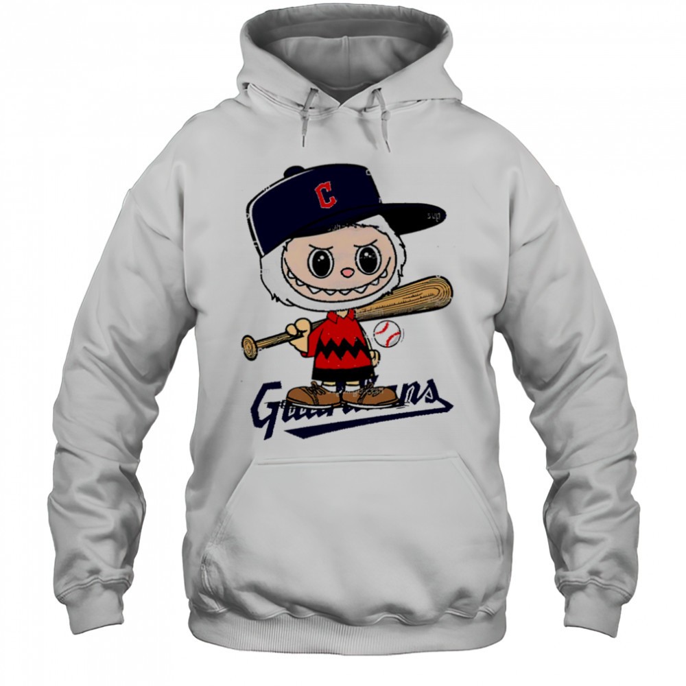 Labubu Charlie Brown Cleveland Guardians shirt