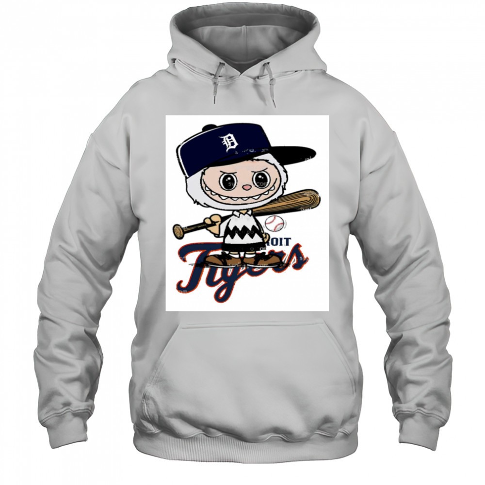 Labubu Charlie Brown Detroit Tigers shirt