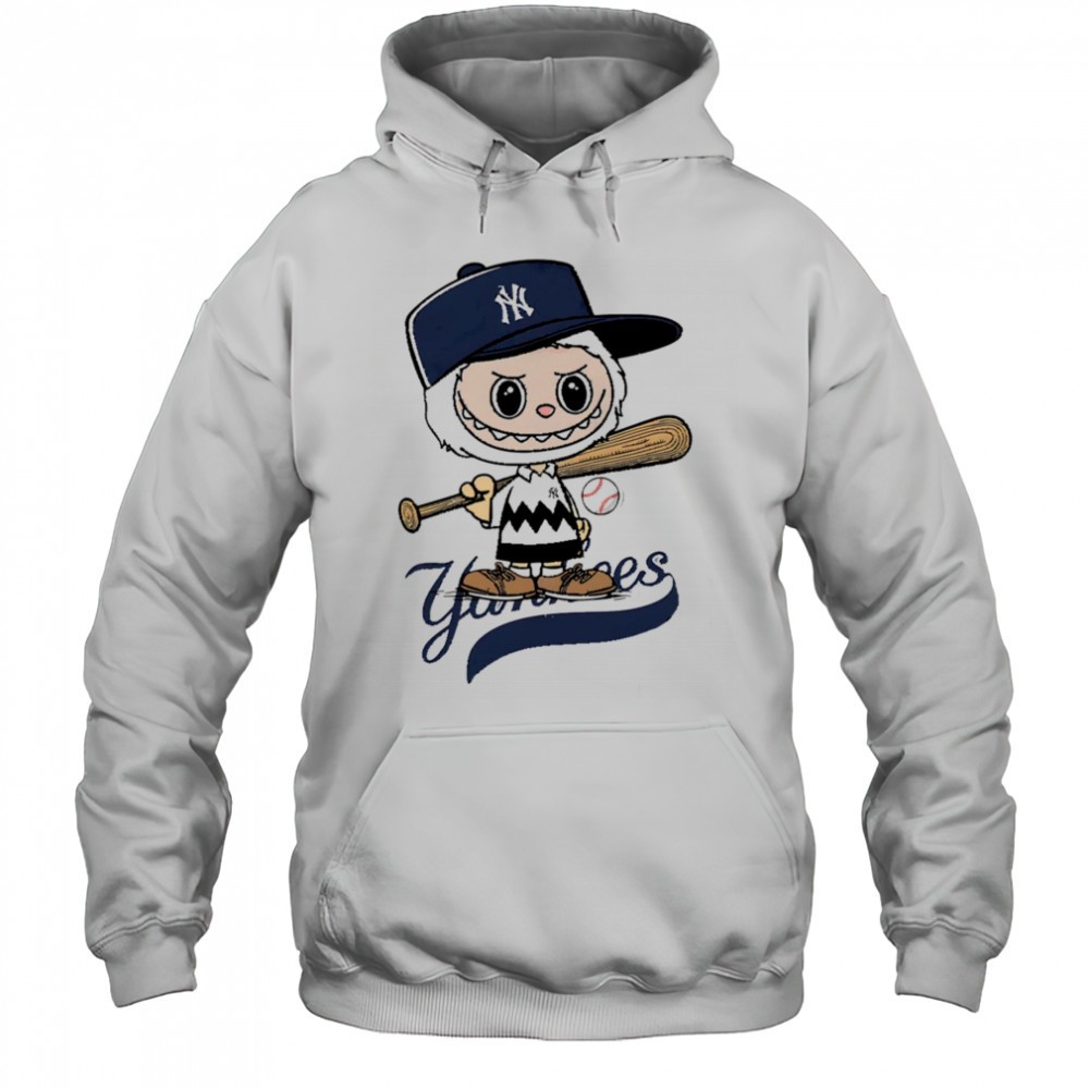 Labubu Charlie Brown New York Yankees shirt