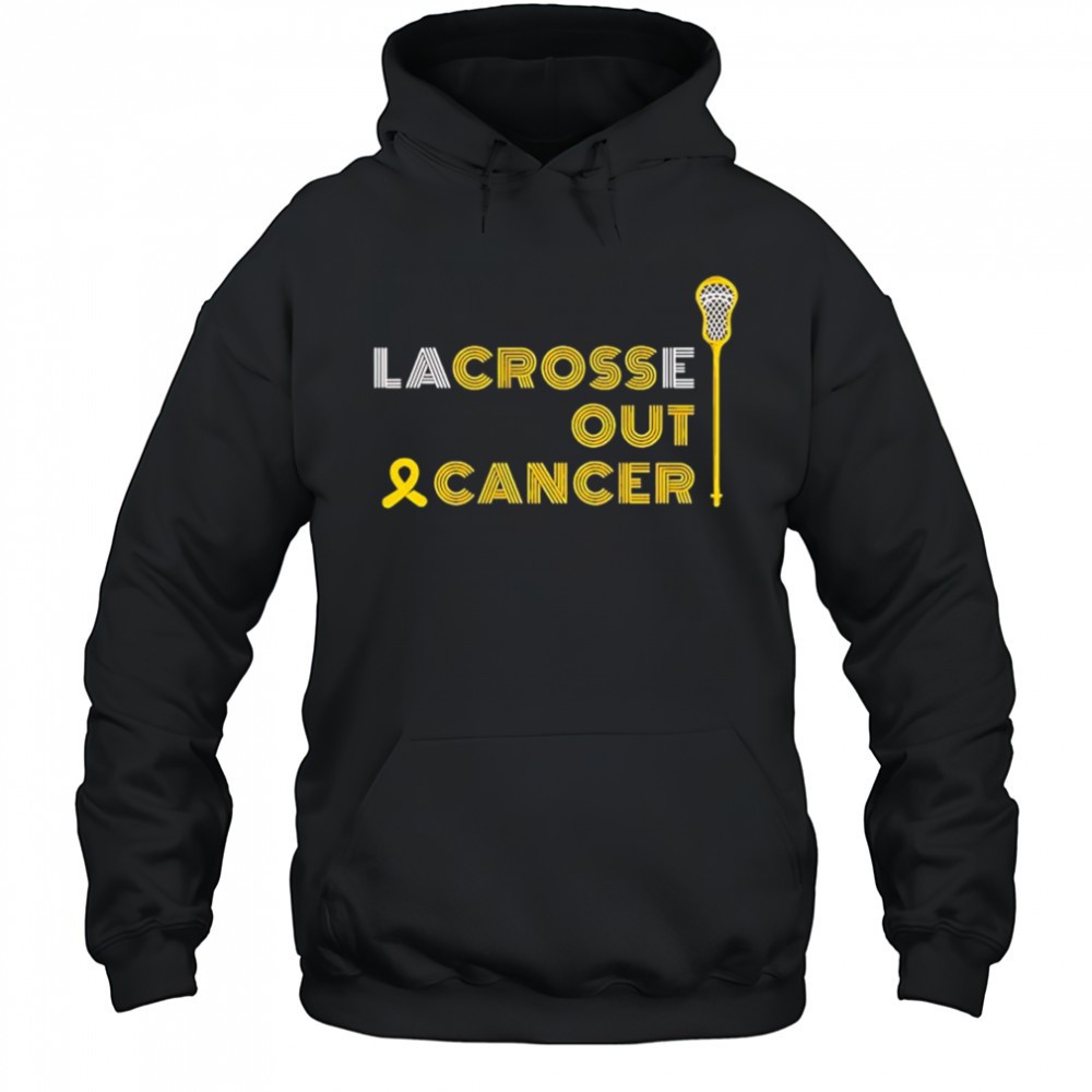 Lacrosse out cancer awareness shirt