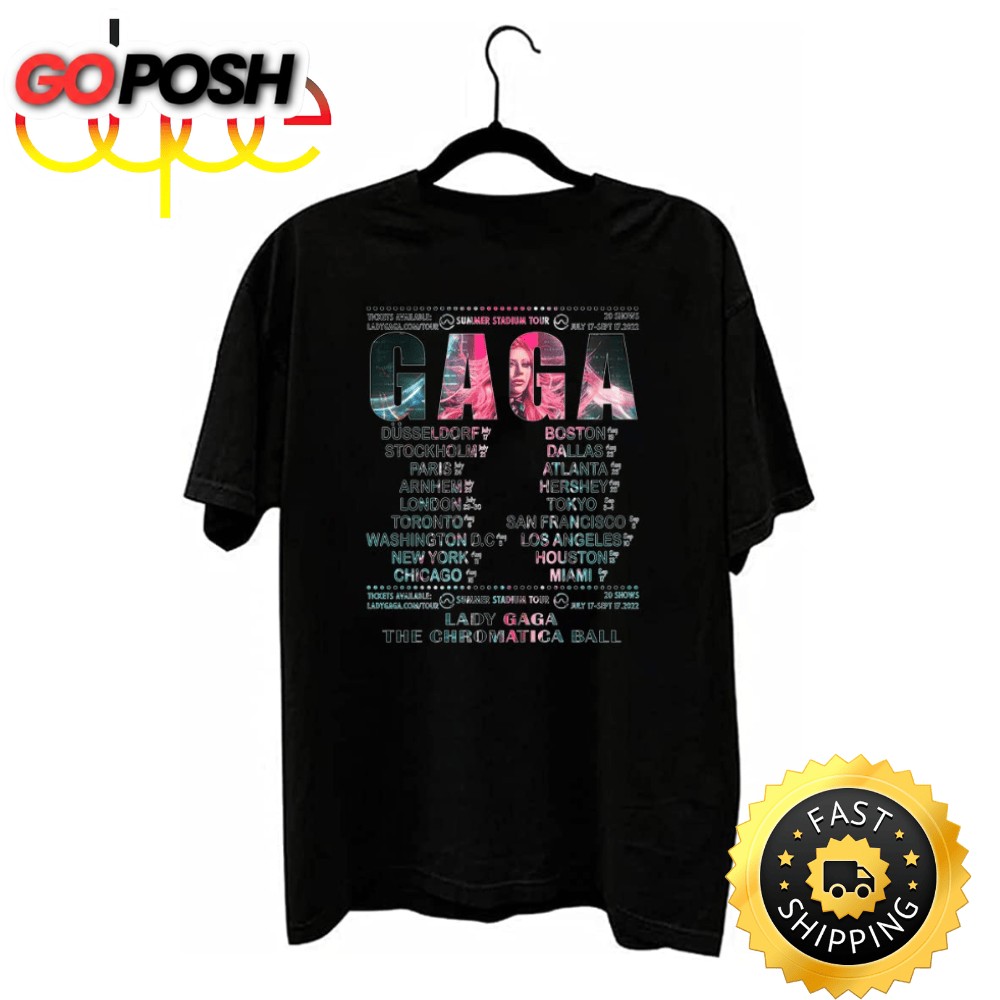 lady-gaga-summer-tour-the-chromatica-ball-2025-t-shirt-t1glsh1n Lady Gaga Summer Tour – The Chromatica Ball 2025 T-Shirt