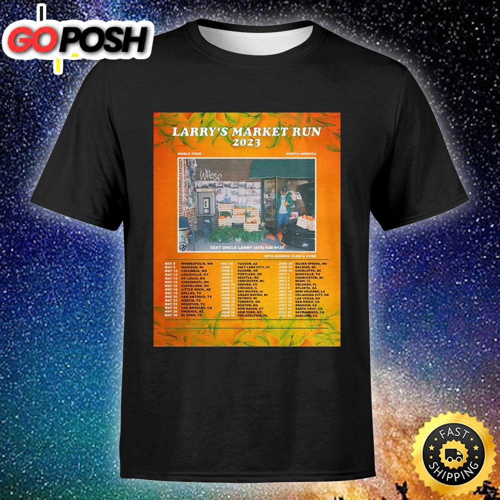 Larry June Announces Tour With Monroe Flow & Dvme Unisex Tshirt