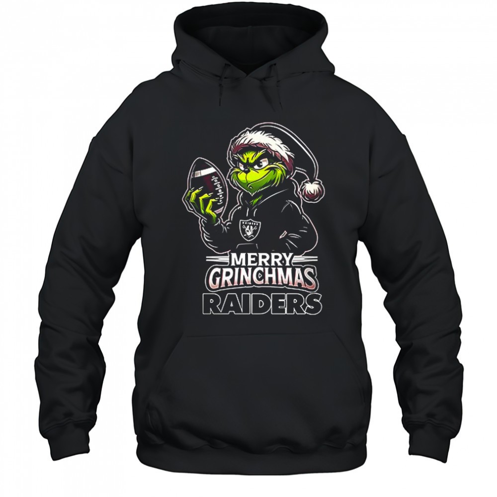 Las Vegas Raiders Merry Grinchmas they hate us because they aint us shirt