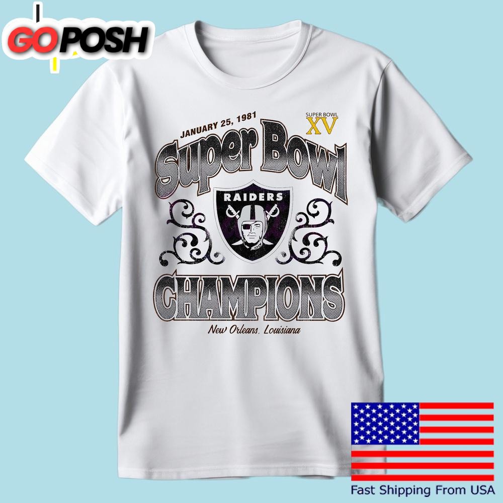 Las Vegas Raiders Super Bowl Champion New Orleans 1981 T Shirt