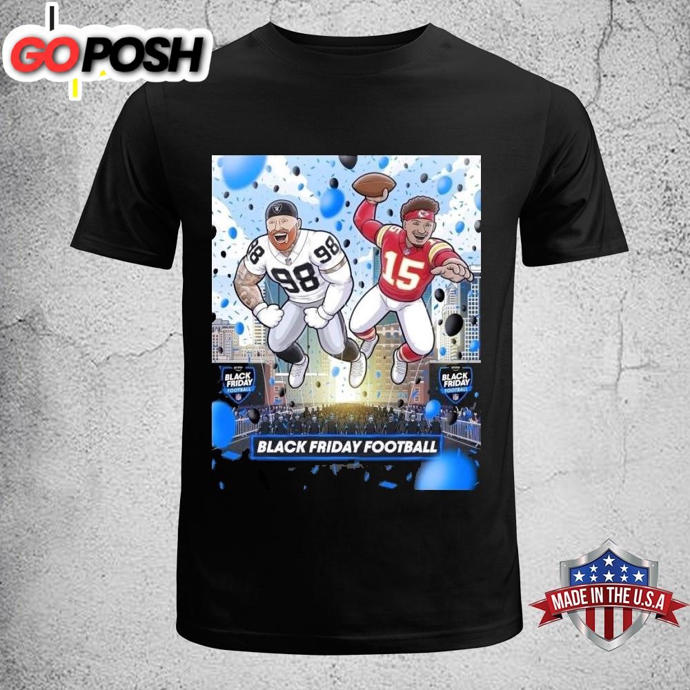 Las Vegas Raiders Vs Kansas City Chiefs Black Friday NFL Unisex T-Shirt