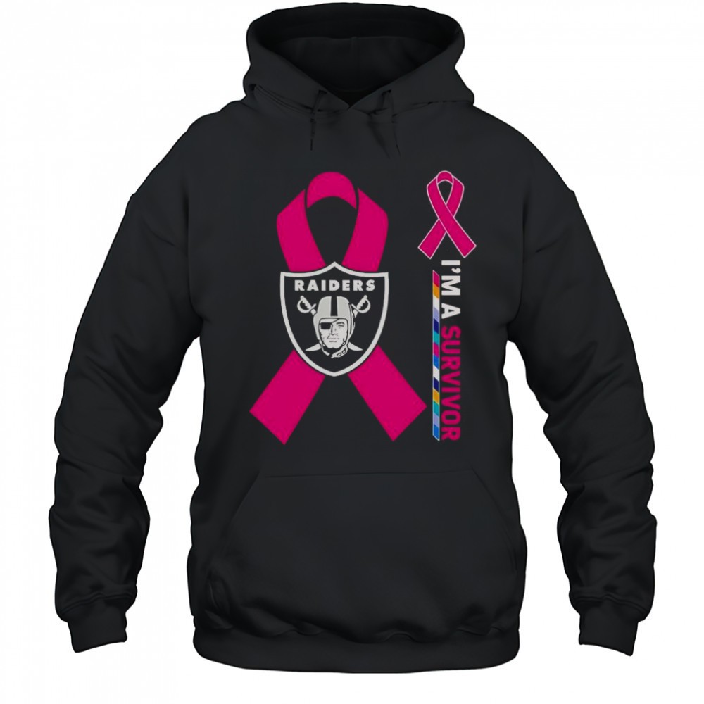 Las Vegas Raiders X Cancer Awareness Im A Survivor T-Shirt