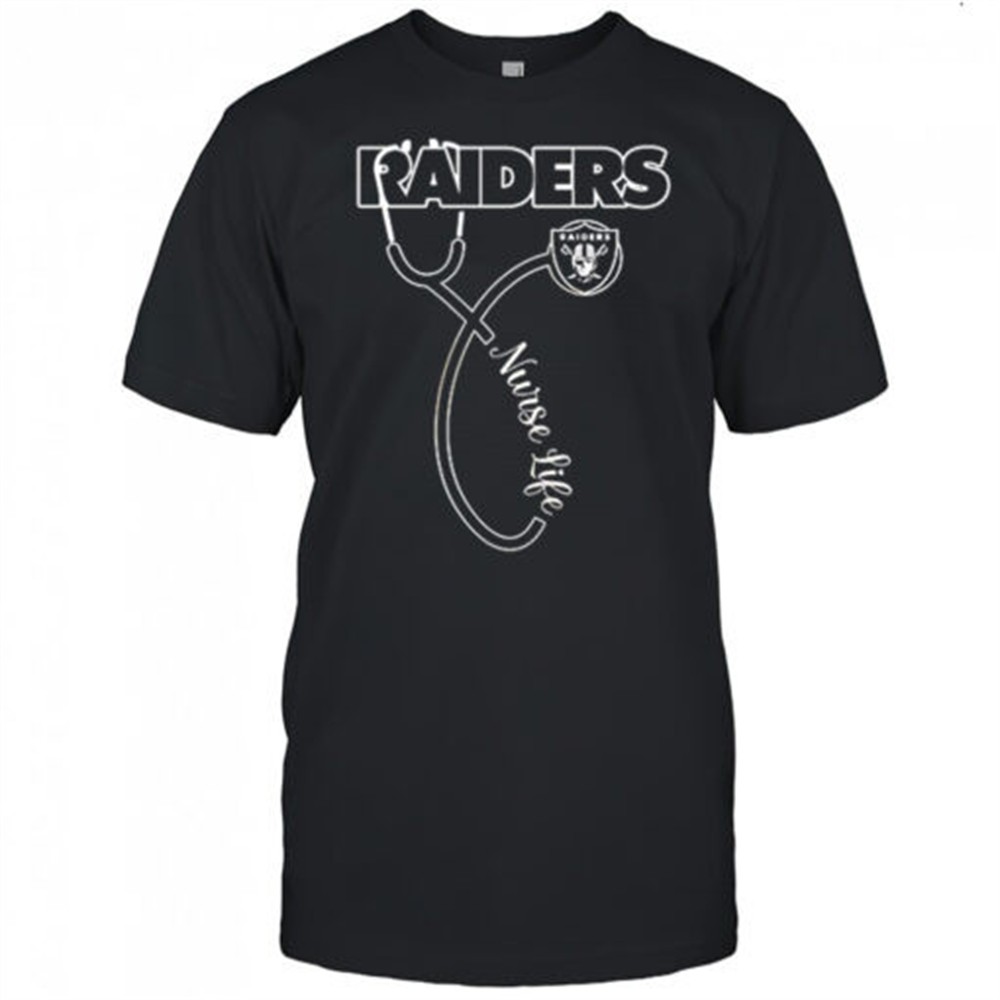 Las Vegas Raiders x Nurse life its a work of heart shirt