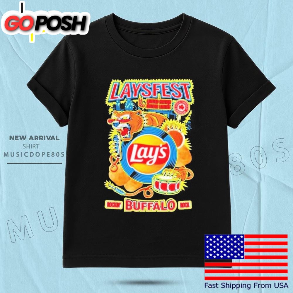 Laysfest Rockin Buffalo Rock T Shirt