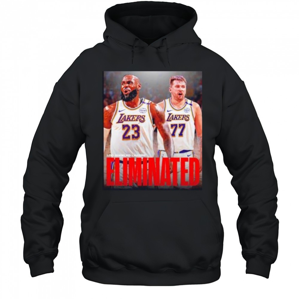 LeBron James and Luka Doncic Los Angeles Lakers eliminated Timberwolves shirt