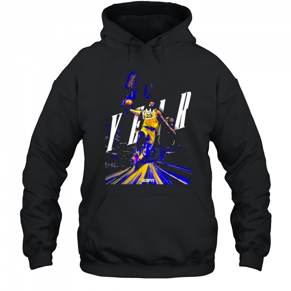 LeBron James Los Angeles Lakers NBA year 23 dunk shirt
