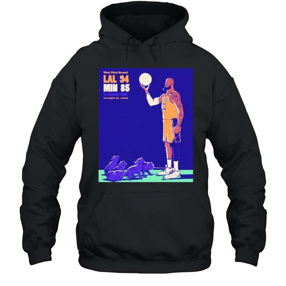 LeBron James Los Angeles Lakers playoffs round 1 game 2 shirt