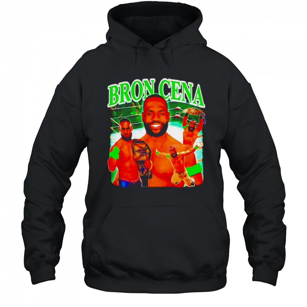 LeBron James WWE Bron Cena graphic shirt