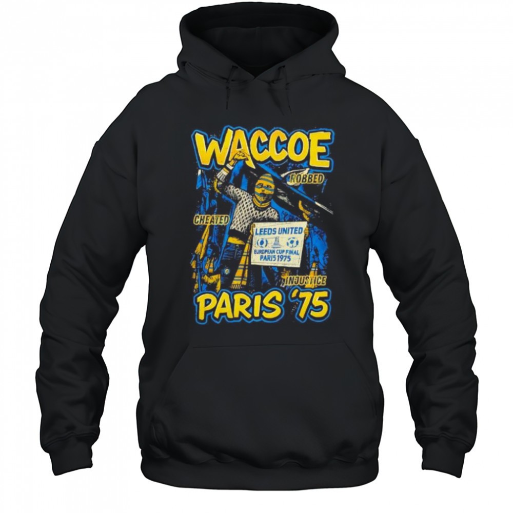 Leeds United and Bayern Munich Paris 1975 art shirt