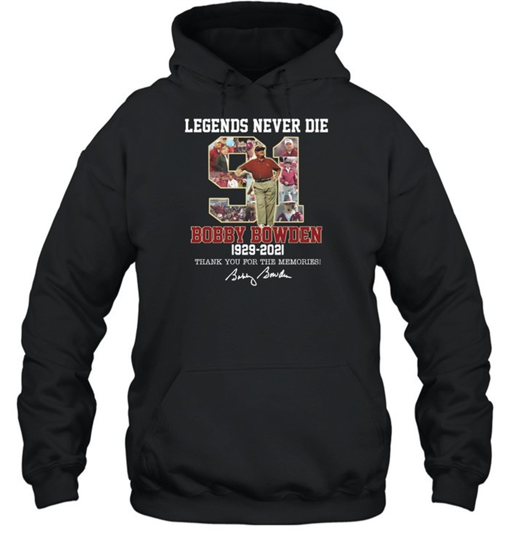 Legend Never Die Bobby Bowden Shirt