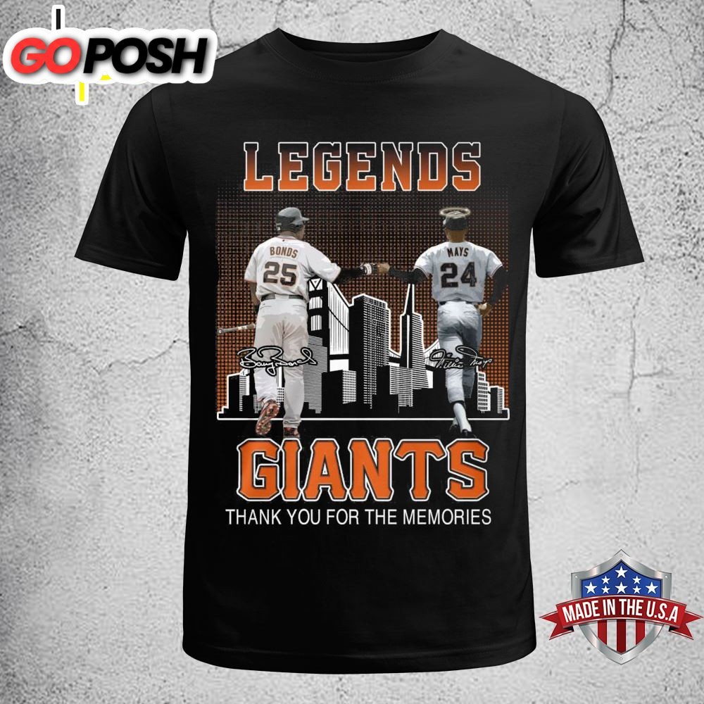 Legends San Francisco Giants Brandon Crawford And Buster Posey Thank You For The Memories Shirt