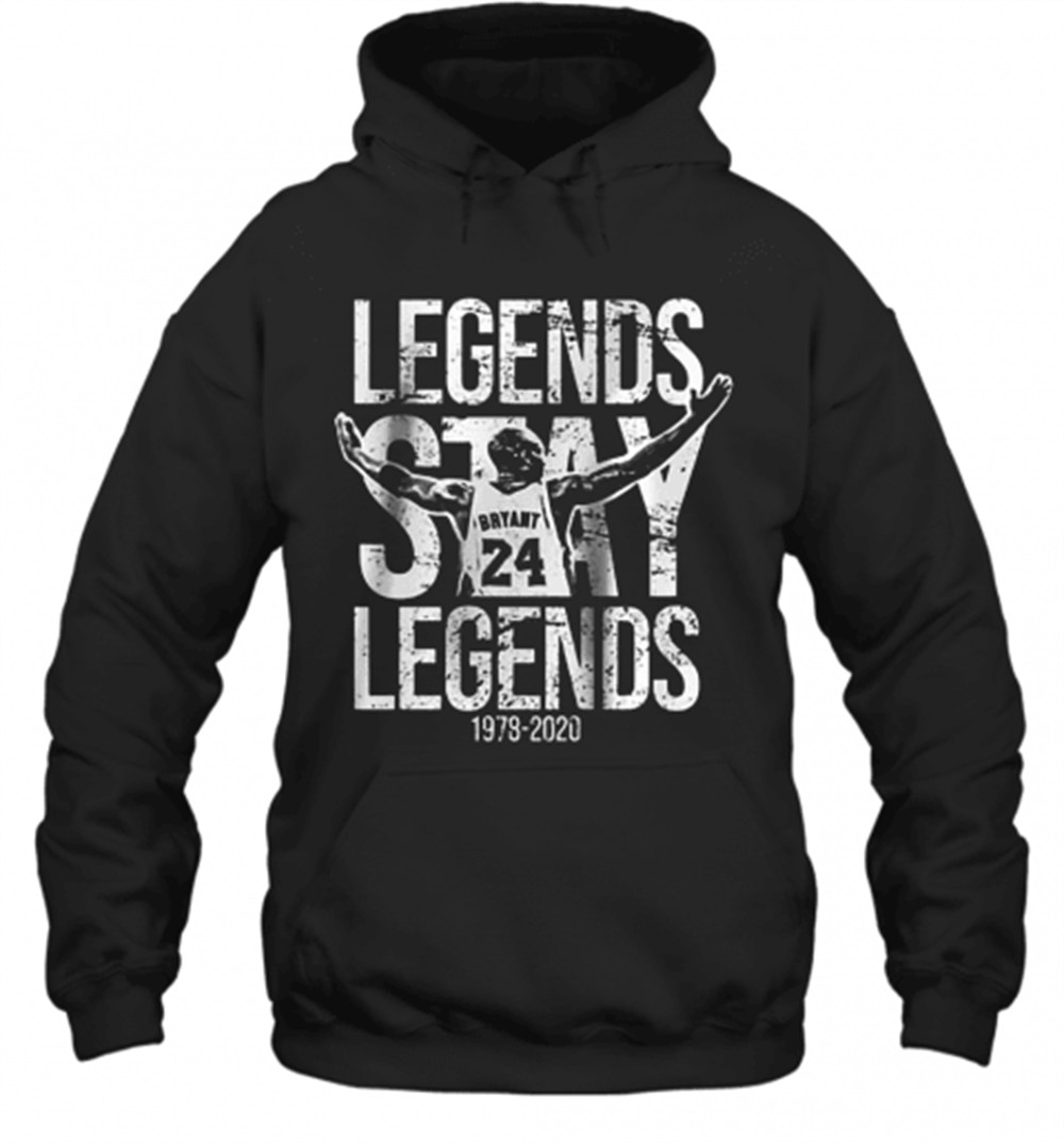 Legends Stay Legends 24 Kobe Bryant RIP 1978 2020 T-Shirt
