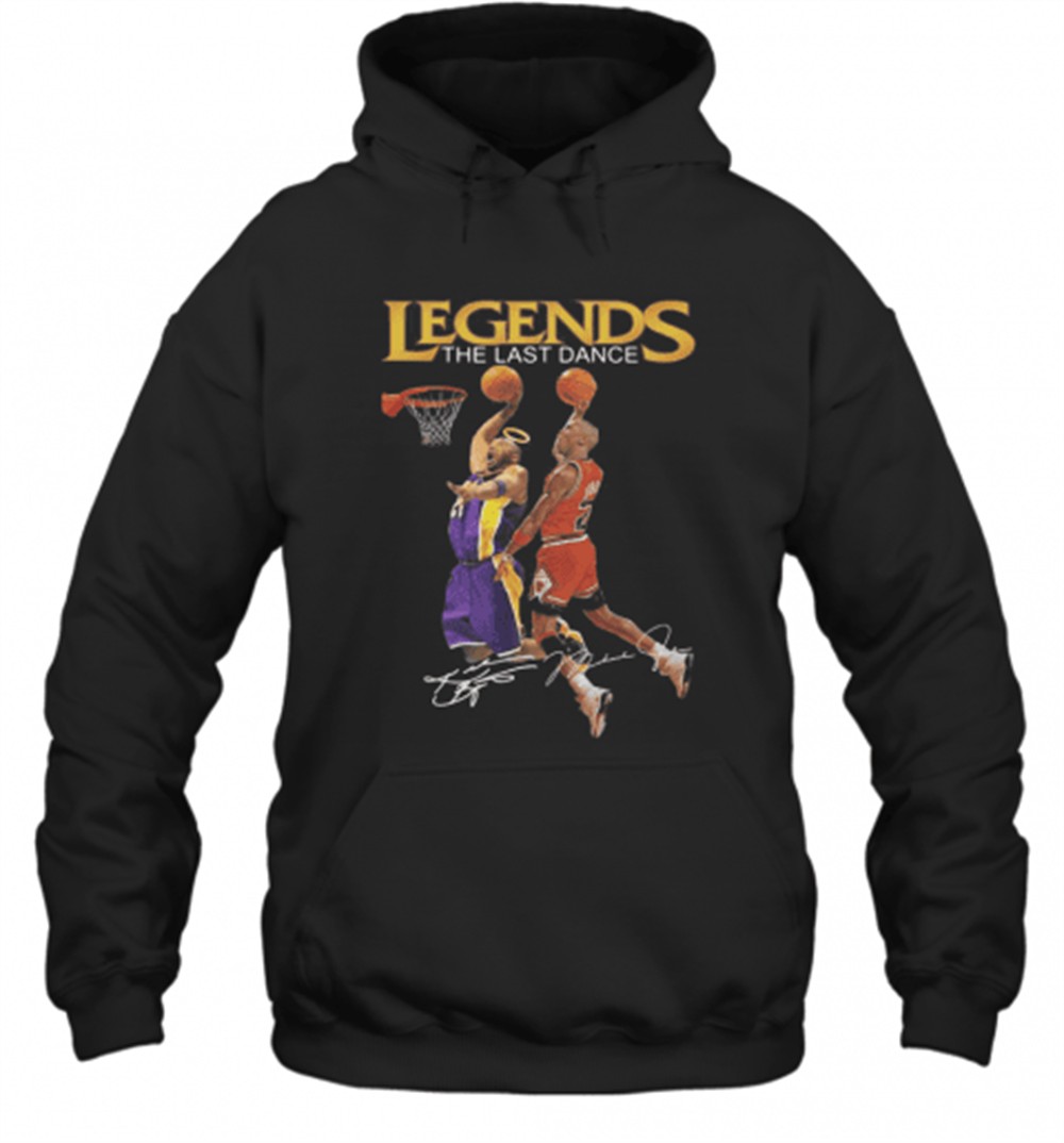 Legends The Last Dance Kobe Bryant And Michael Jordan Play Basketball Signatures T-Shirt