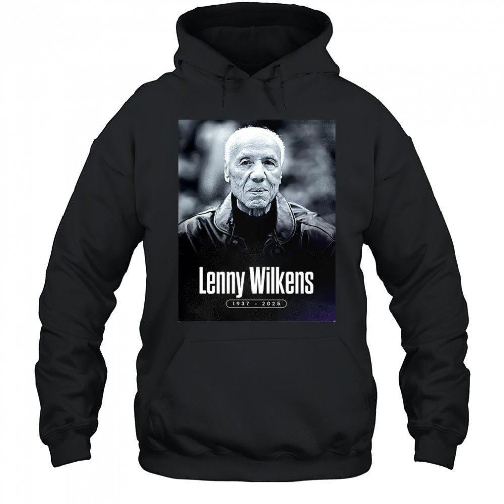 Lenny Wilkens Hall of Fame basketball 1937-2025 shirt