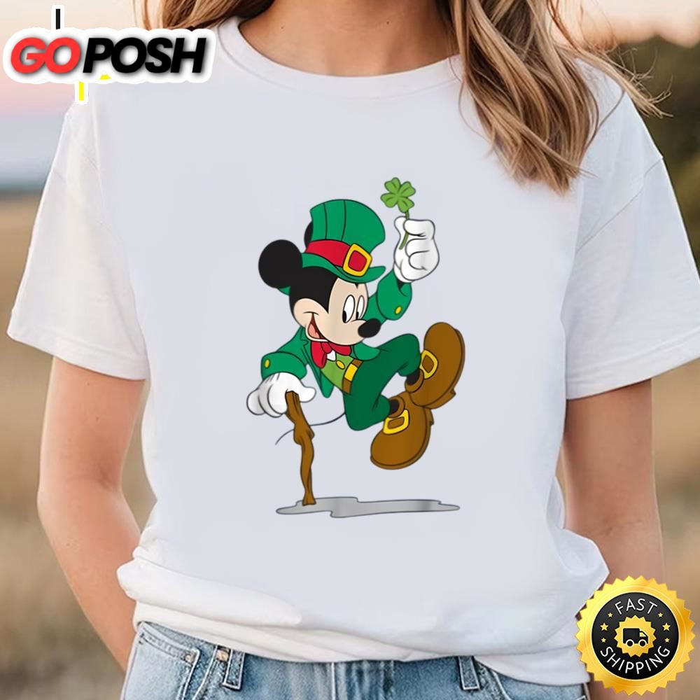 Leprechaun Mickey Mouse St. Patricks Day T-shirt