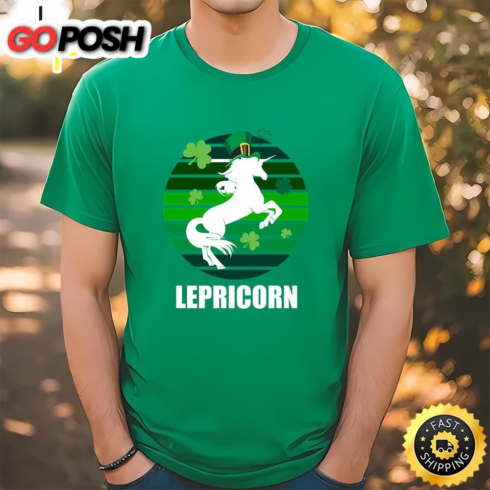 Lepricorn Leprechaun And Unicorn St Patricks Day T-shirt