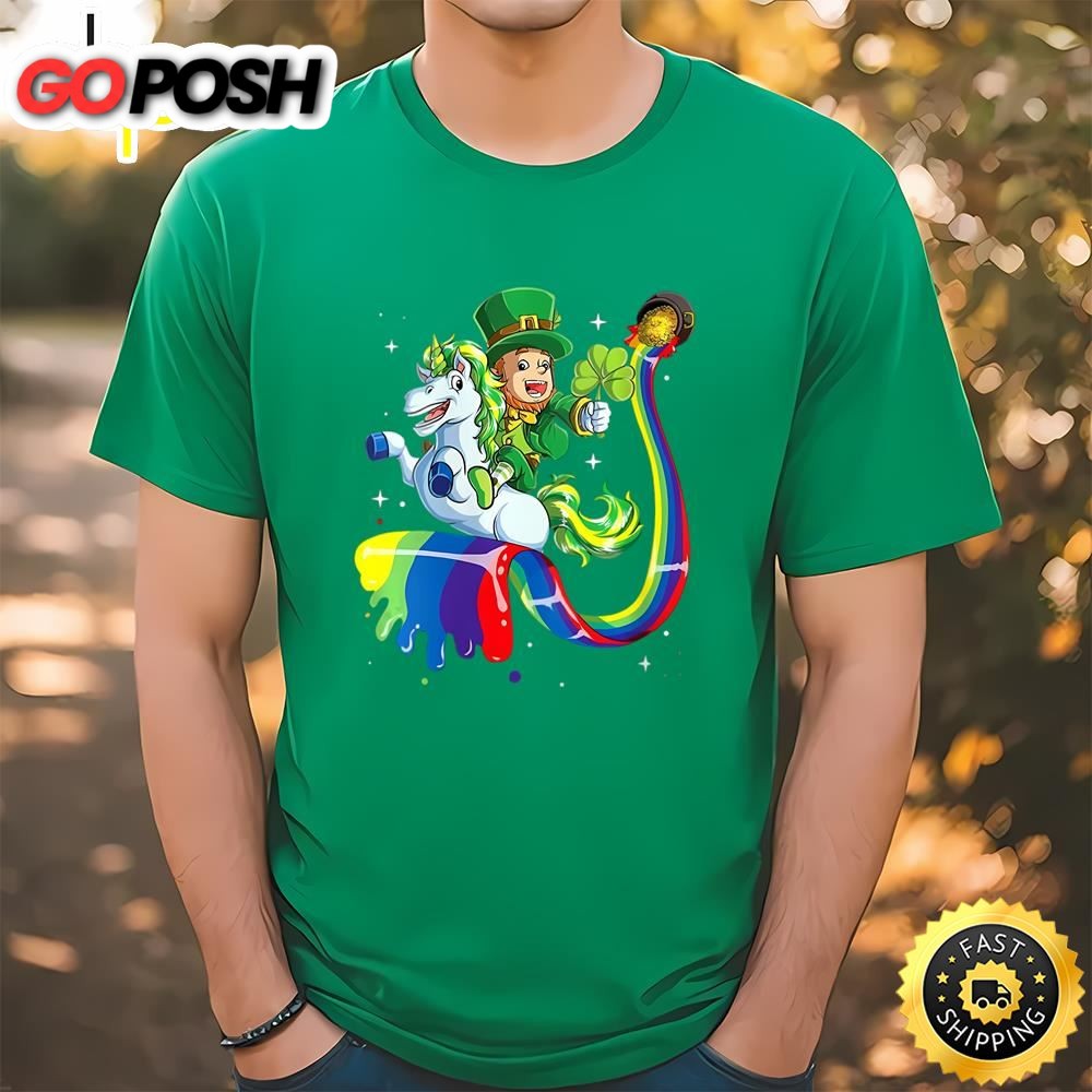 Lepricorn Leprechaun Unicorn Gift St Patricks Day Shirt