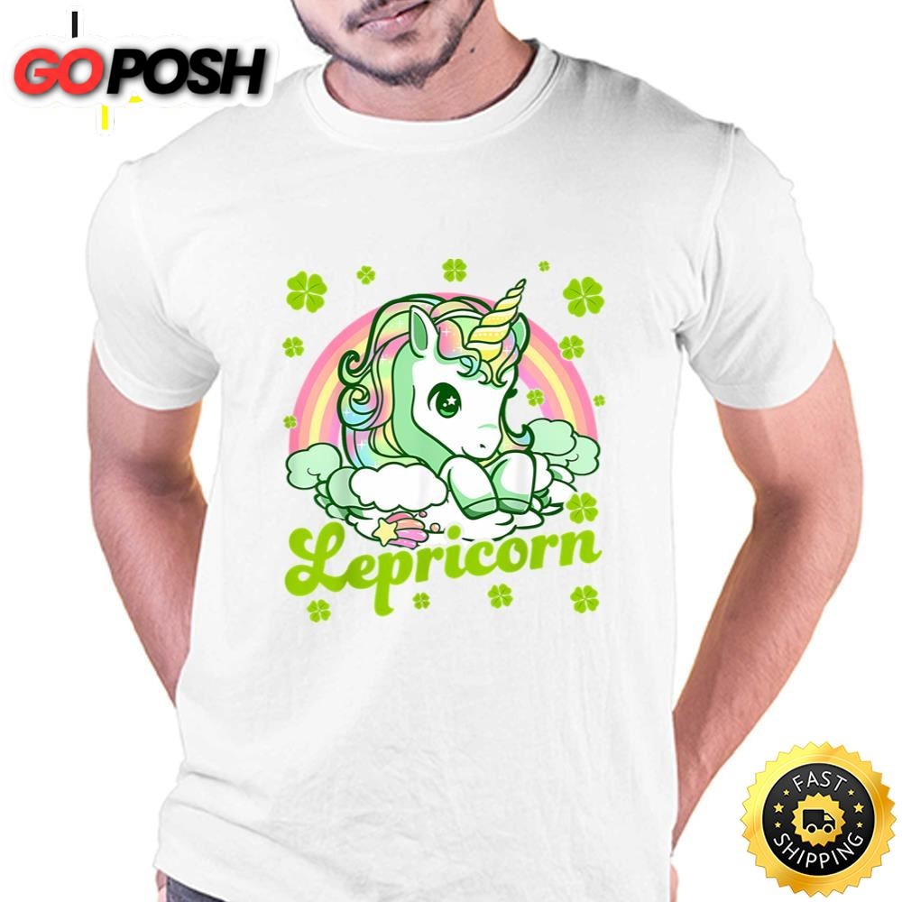 Lepricorn Rainbow St Patricks Day Unicorn Teacher T-Shirt