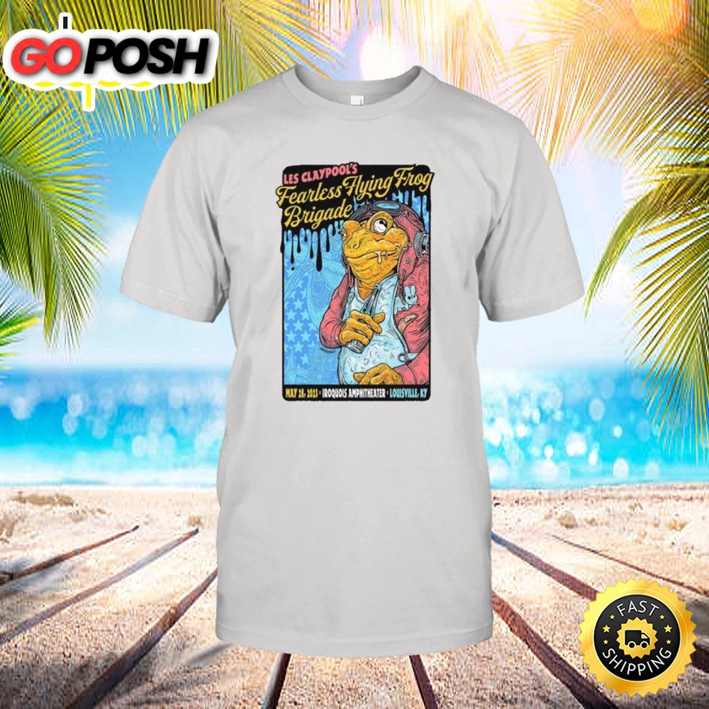 Les Claypools Fearless Flying Frog Brigade Poster Louisville KY Tour 2025 Shirt