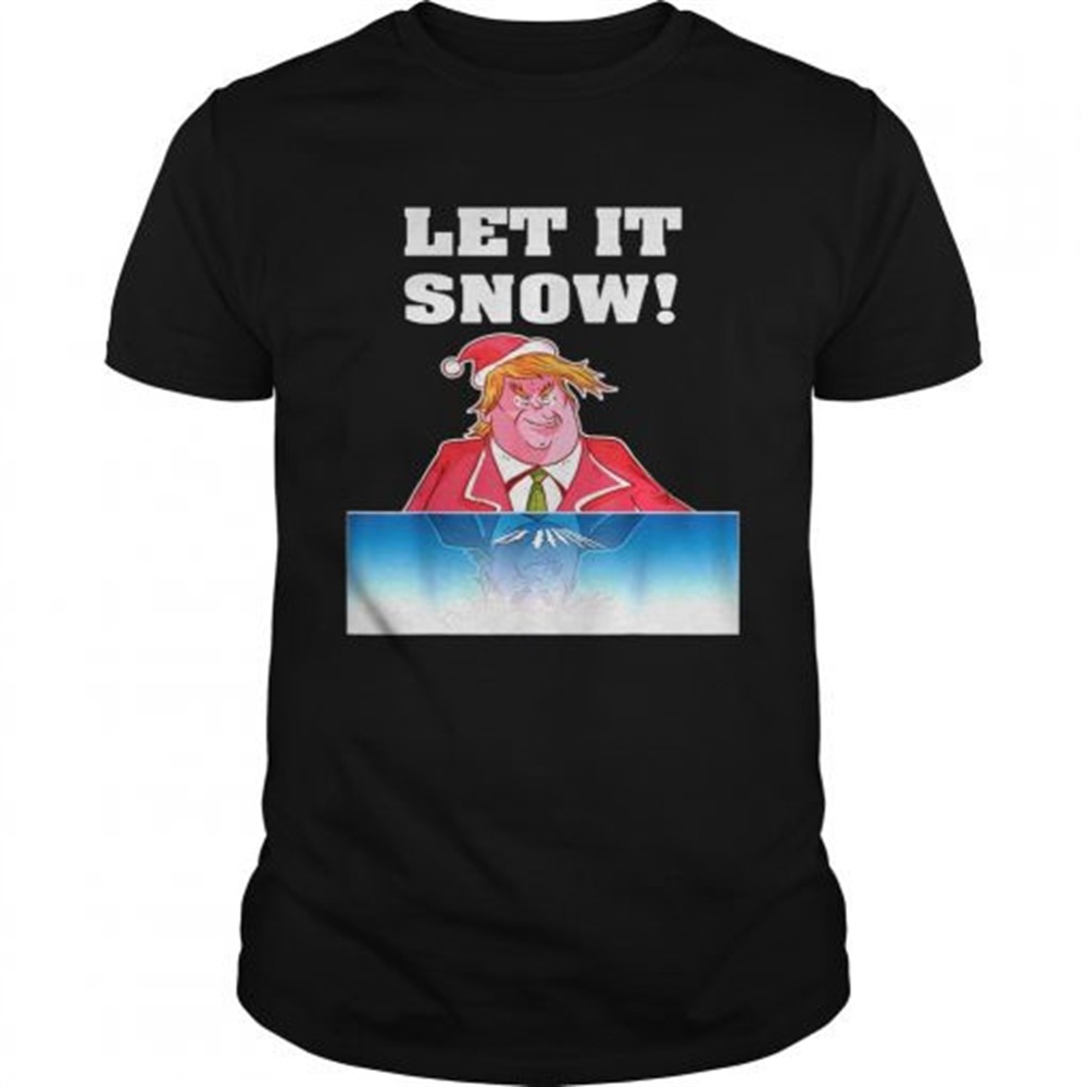 Let It Snow Trump Cocaine Santa Christmas shirt