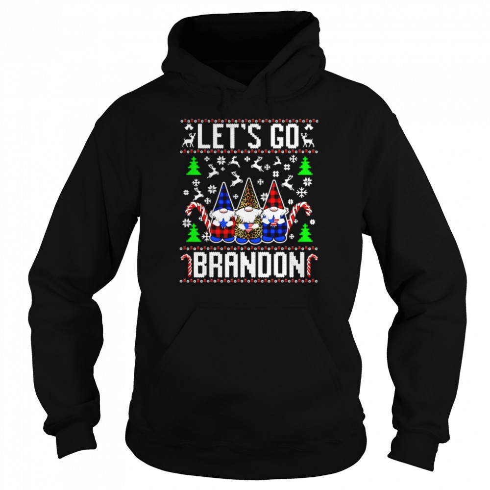 Lets Go Brandon Us Flag Ugly Christmas Sweater Shirt