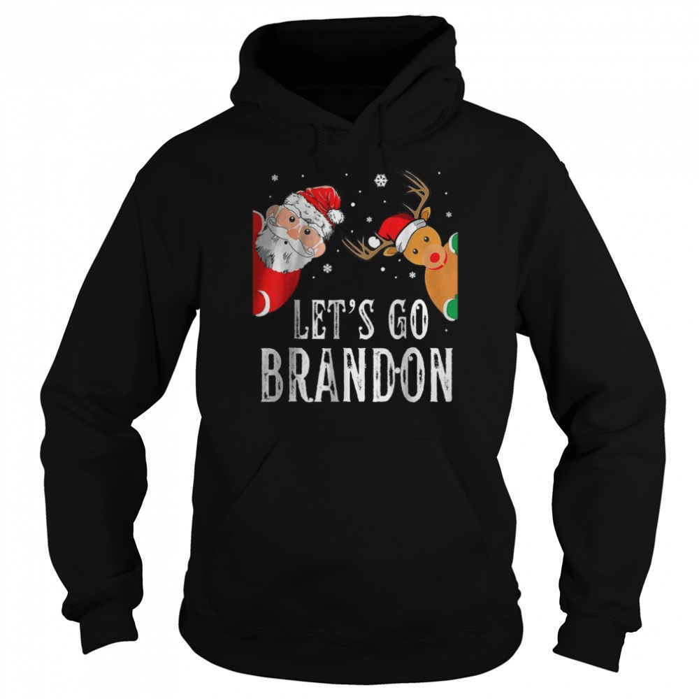 Lets Go Branson Brandon Christmas Lights Reindeer Shirt