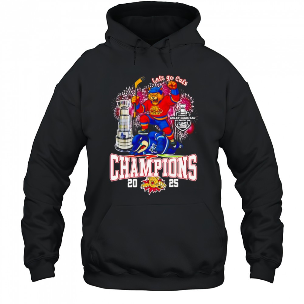 Lets go Cats Moncton Wildcats Champions 2025 mascot shirt