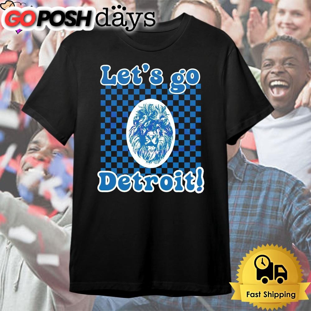 Lets Go Detroit Lions Mascot T Shirt