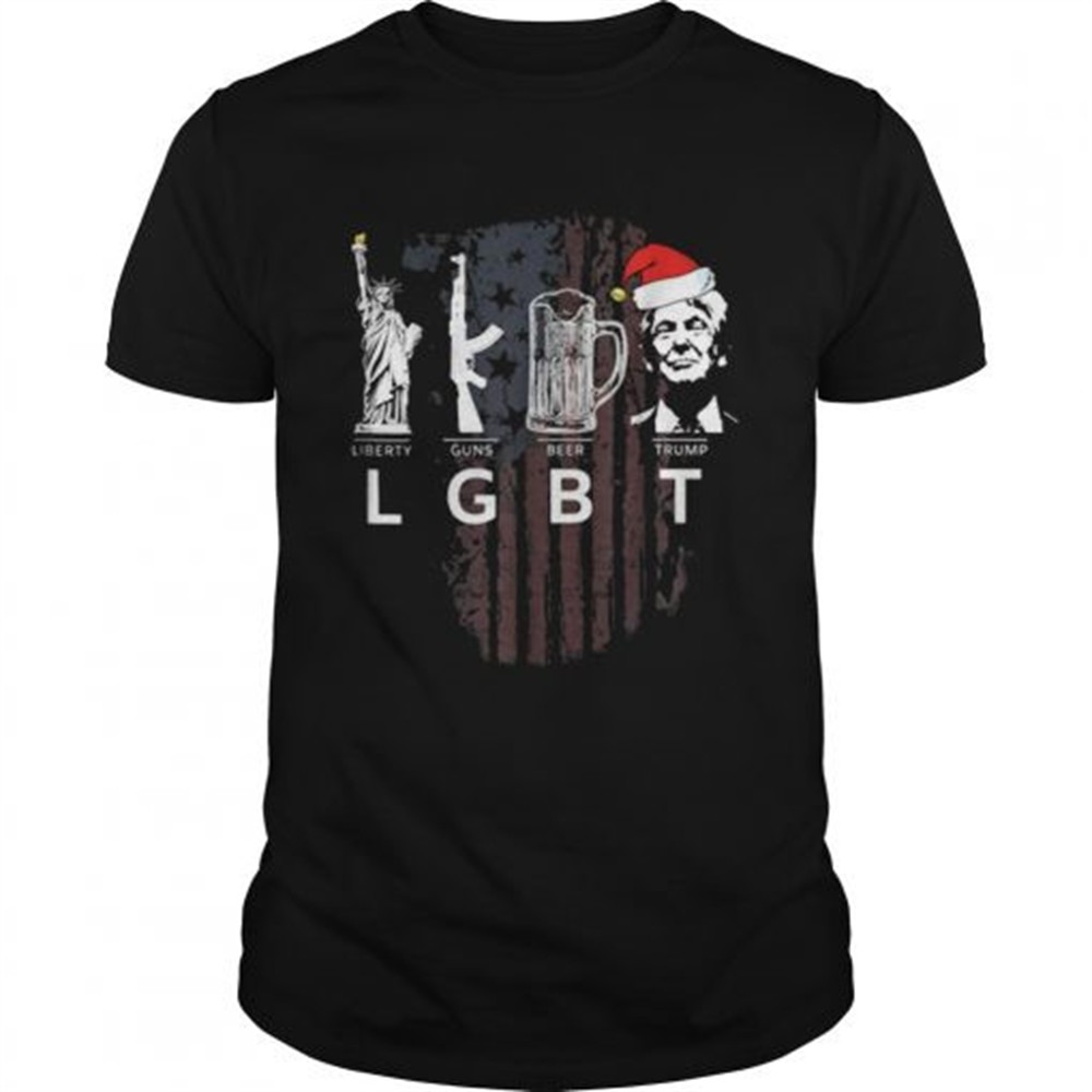 lgbt-liberty-guns-beer-trump-santa-hat-christmas-shirt-njjgv1wt LGBT Liberty Guns Beer Trump Santa Hat Christmas shirt