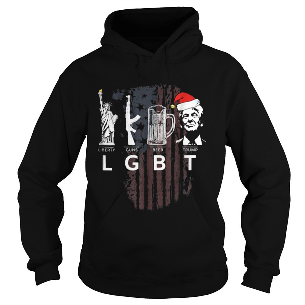 lgbt-liberty-guns-beer-trump-santa-hat-christmas-shirt-njjgv1wt LGBT Liberty Guns Beer Trump Santa Hat Christmas shirt