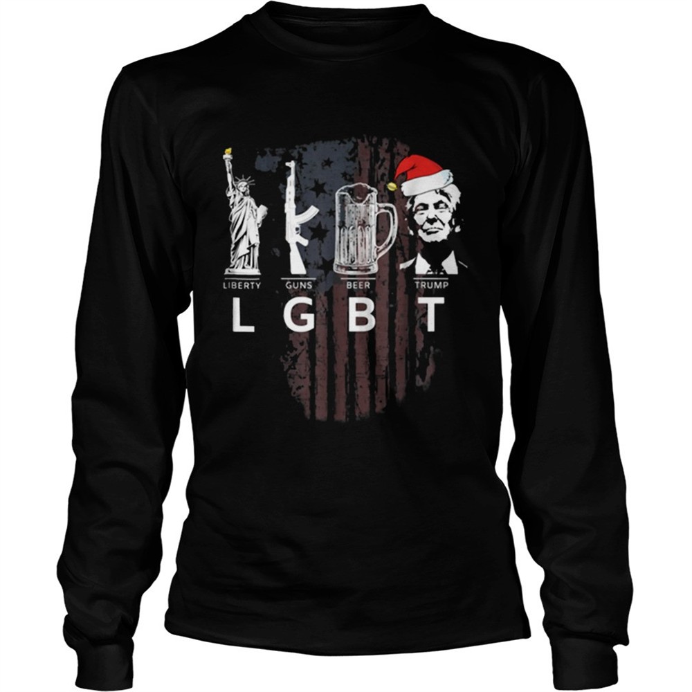 lgbt-liberty-guns-beer-trump-santa-hat-christmas-shirt-njjgv1wt LGBT Liberty Guns Beer Trump Santa Hat Christmas shirt