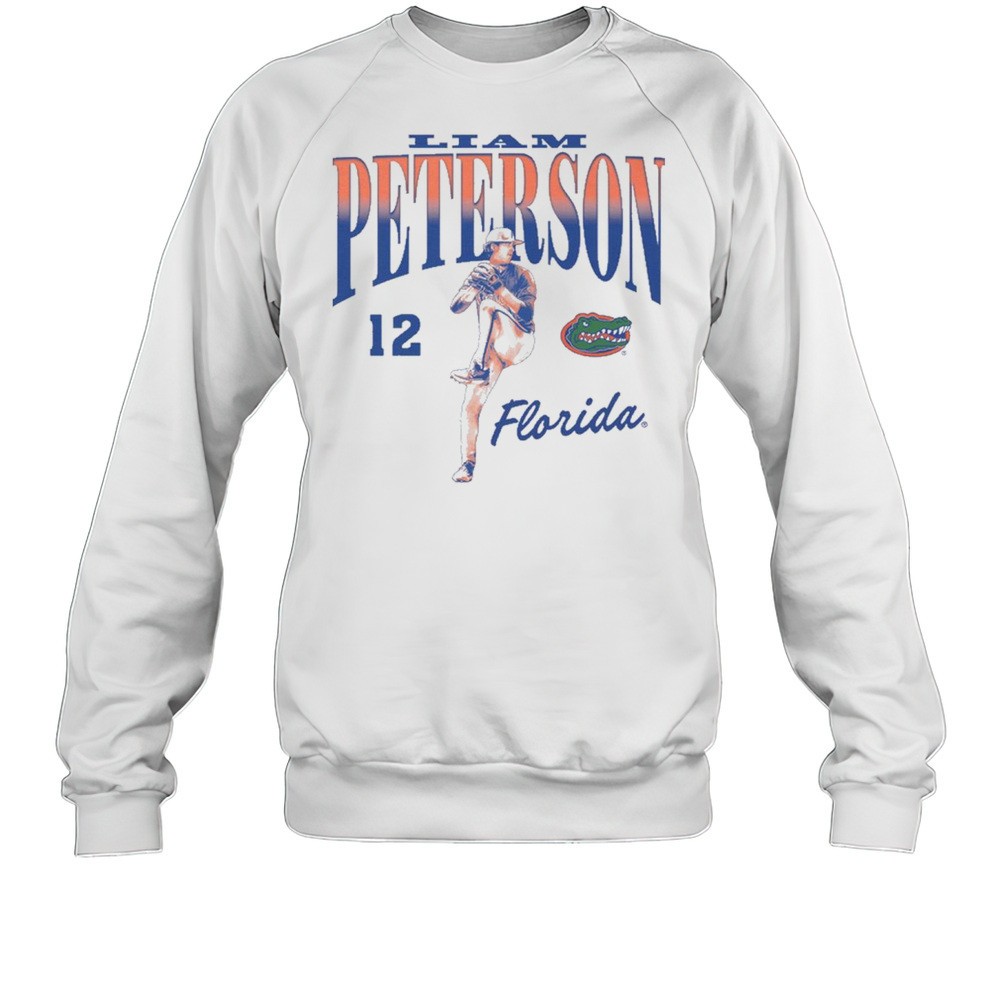 Liam Peterson Illustrated 12 Florida Gators Baseball NCAA Division I 2025 T-shirt