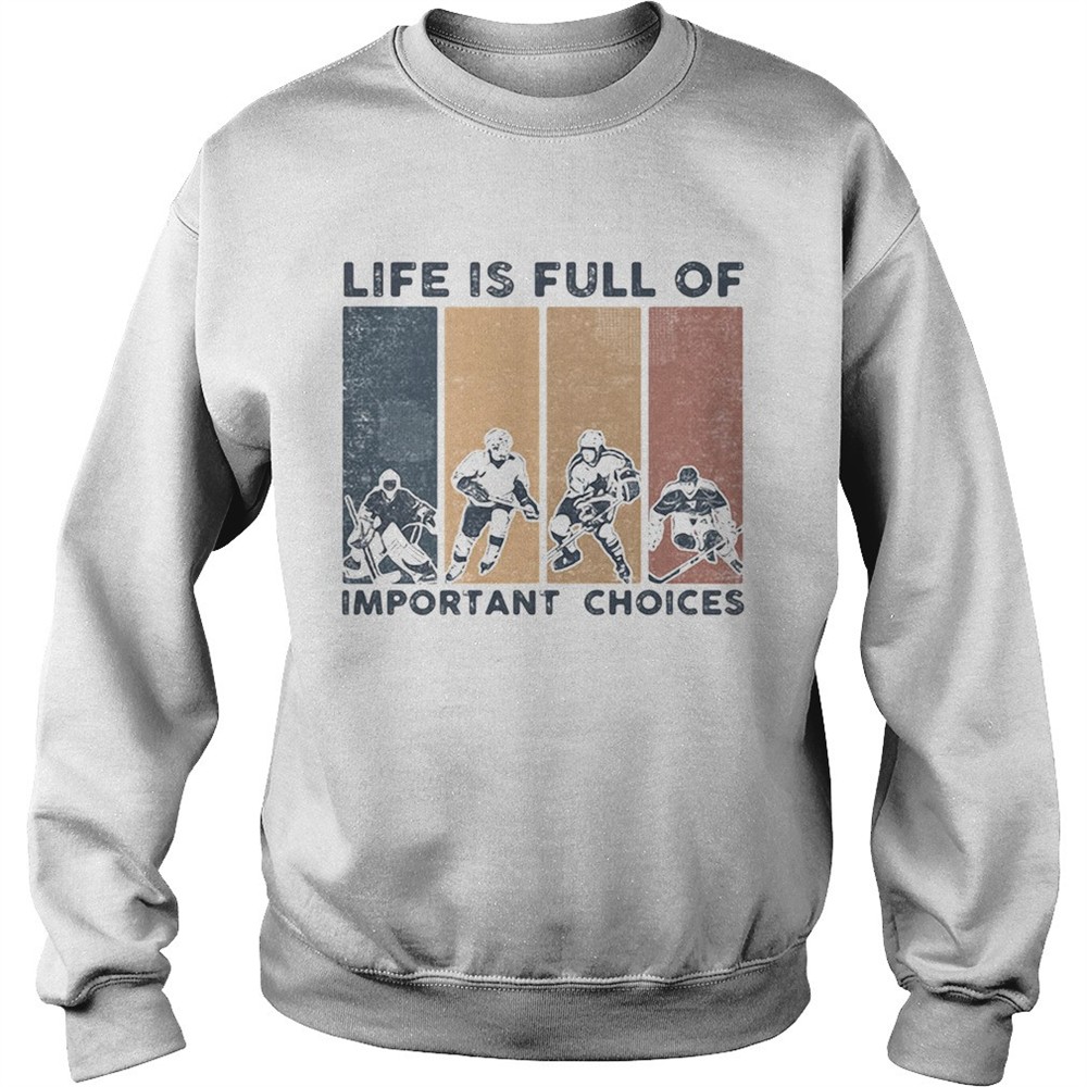 Life Is Full Of Important Choices Golfball Vintage Retro shirt