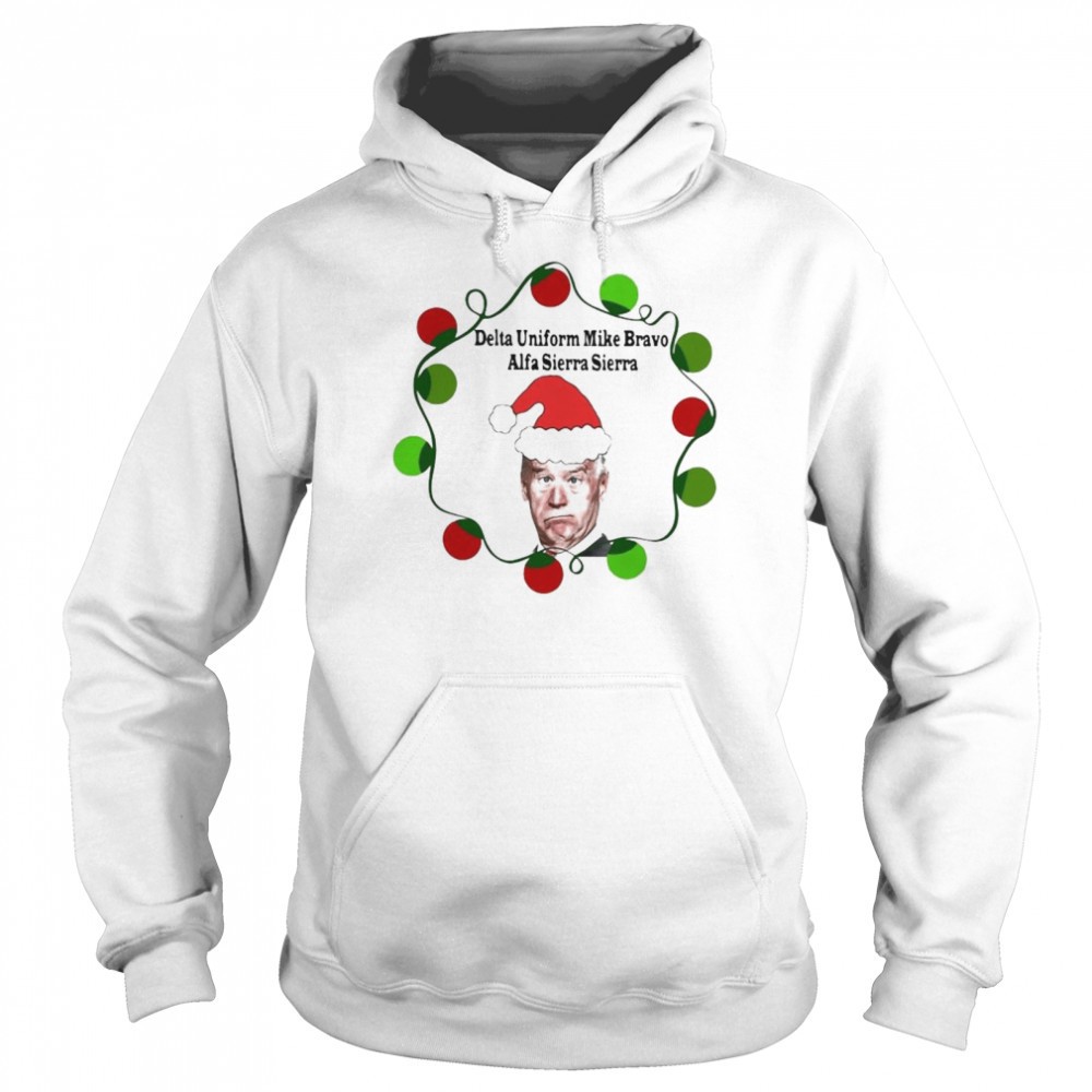 Lights Santa Joe Biden delta uniform mike bravo alfa sierra sierra shirt