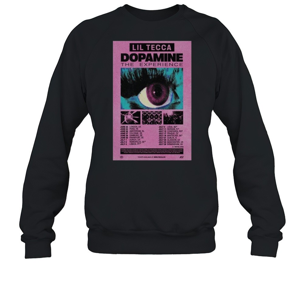 Lil Tecca Dopamine The Experience Tour June And July 2025 T-shirt