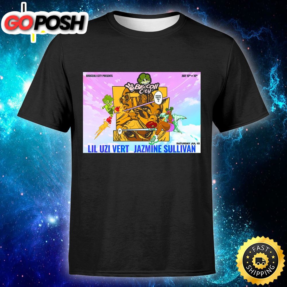 Lil Uzi Vert Jazmine Sullivan City Girls Glorilla, Ice Spice Tour 2025 Unisex T-Shirt