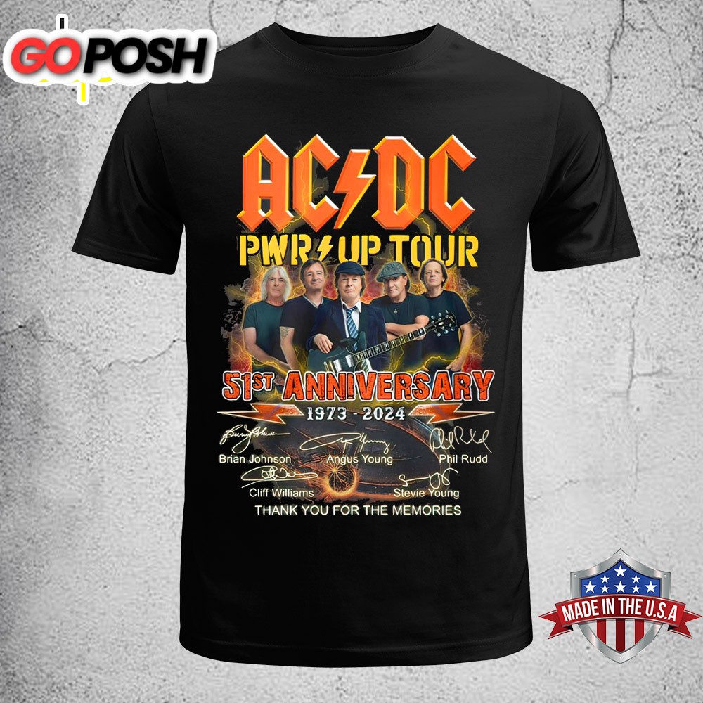 Limited Edition ACDC 51ST Anniversary 1973-2025 Unisex T-Shirt