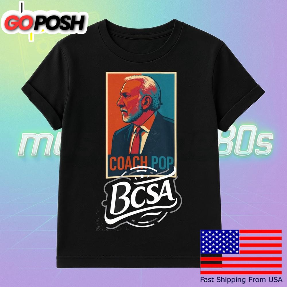 Limited Edition Coach Gregg Popovich Bcsa T Shirt