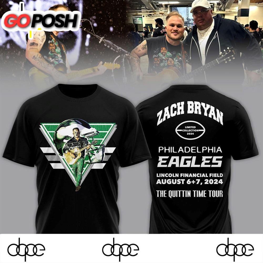 Limited Edition Zach Bryan x Eagles Black Shirt