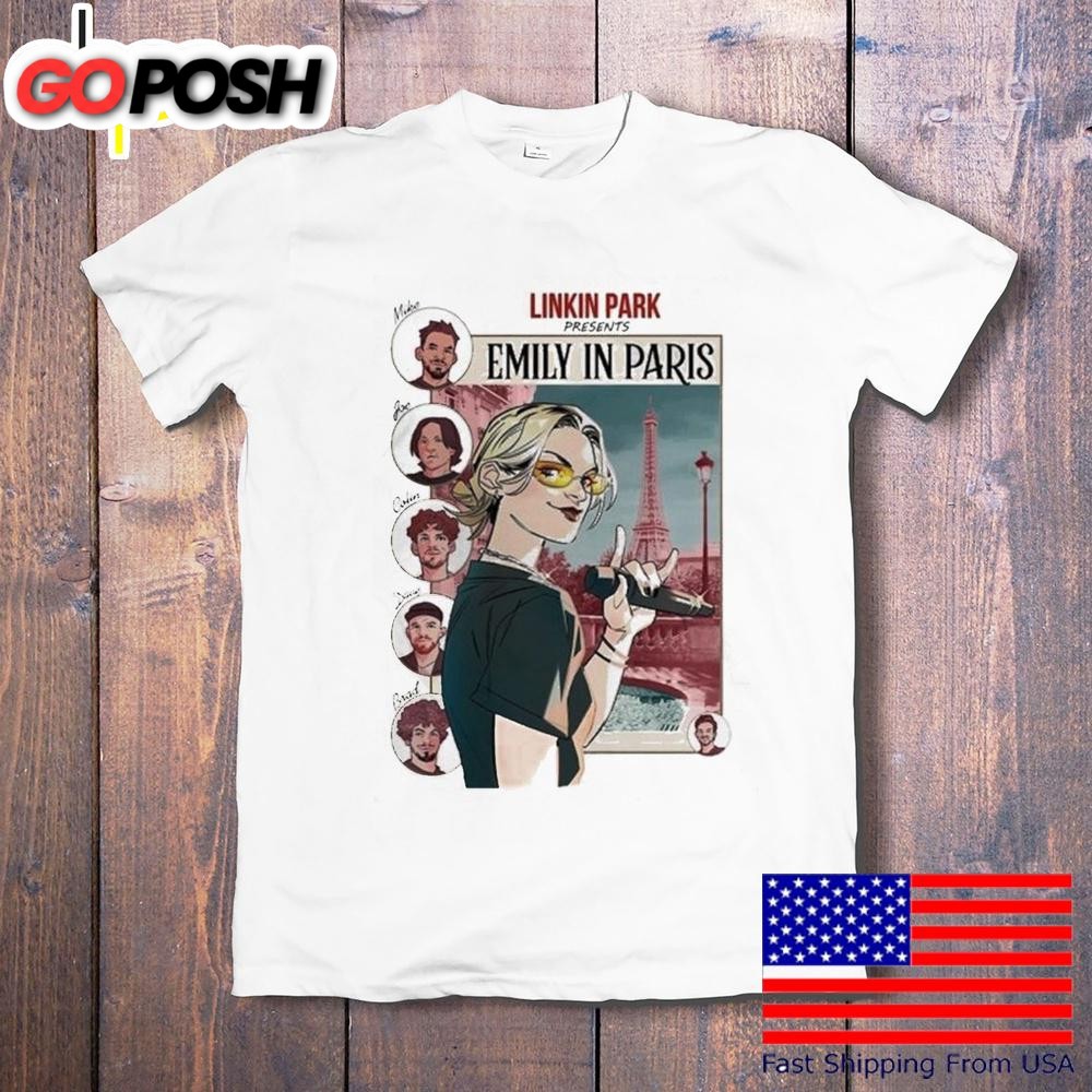 Linkin Park X Emily In Paris Art Work Poster At Paris In France On July 2025 T-Shirt