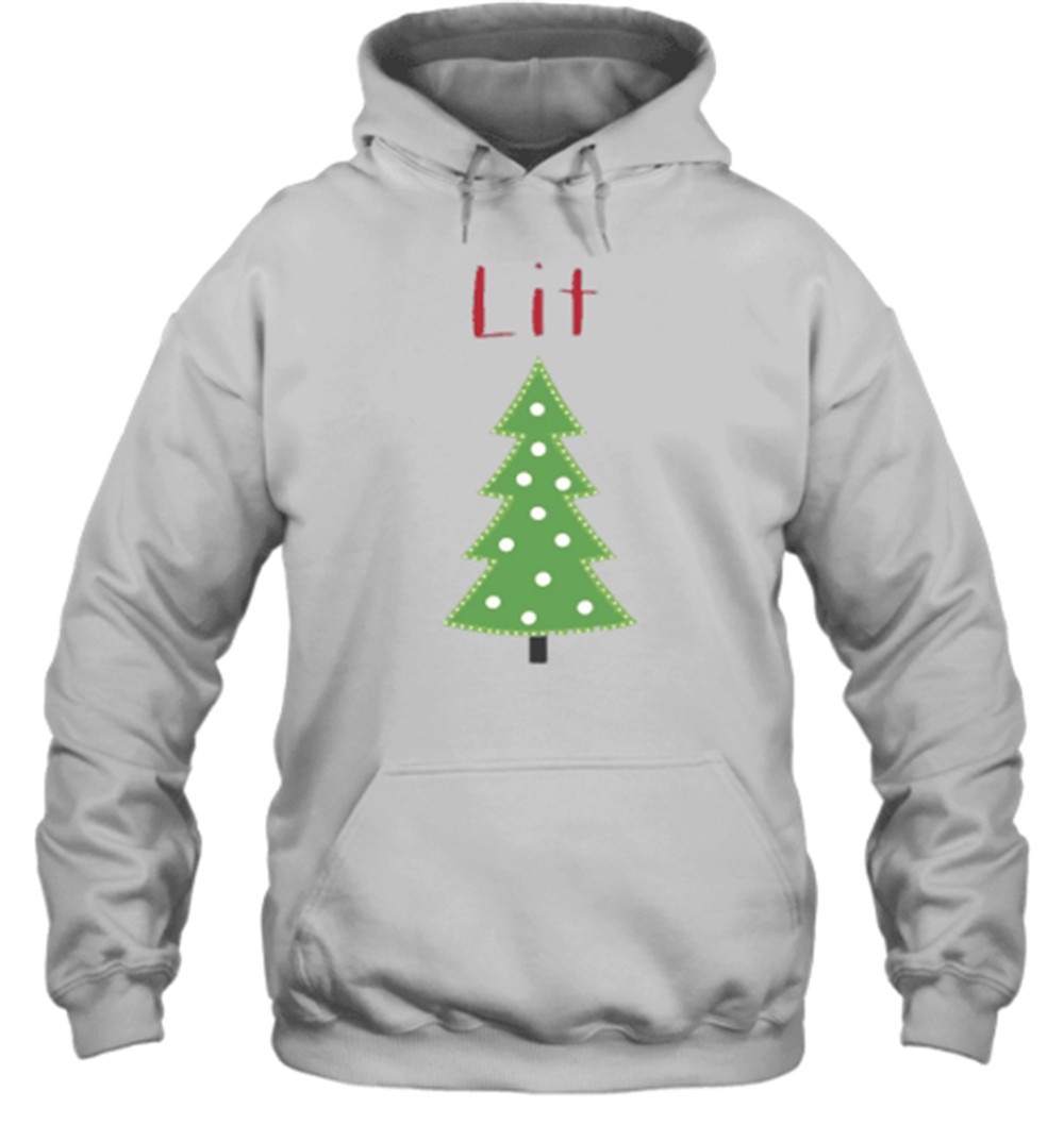Lit Christmas Tree Teacher T-Shirt