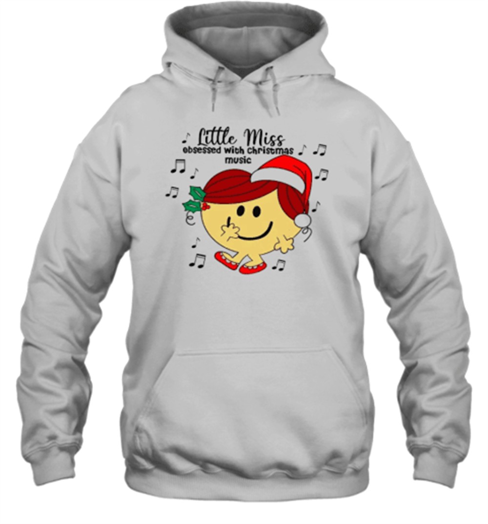 Little Miss Obsessed With Christmas Music Teacher T-Shirt