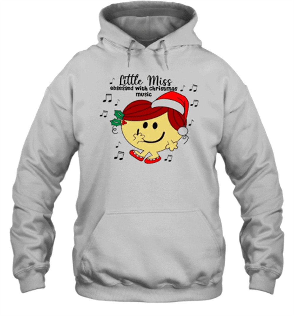 Little Miss Obsessed With Christmas Music Teacher T-Shirt