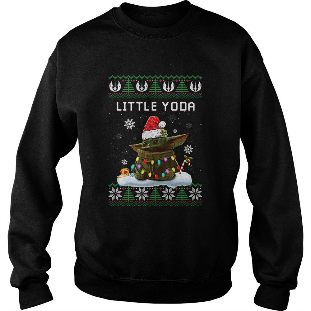 Little Yoda ugly Christmas shirt