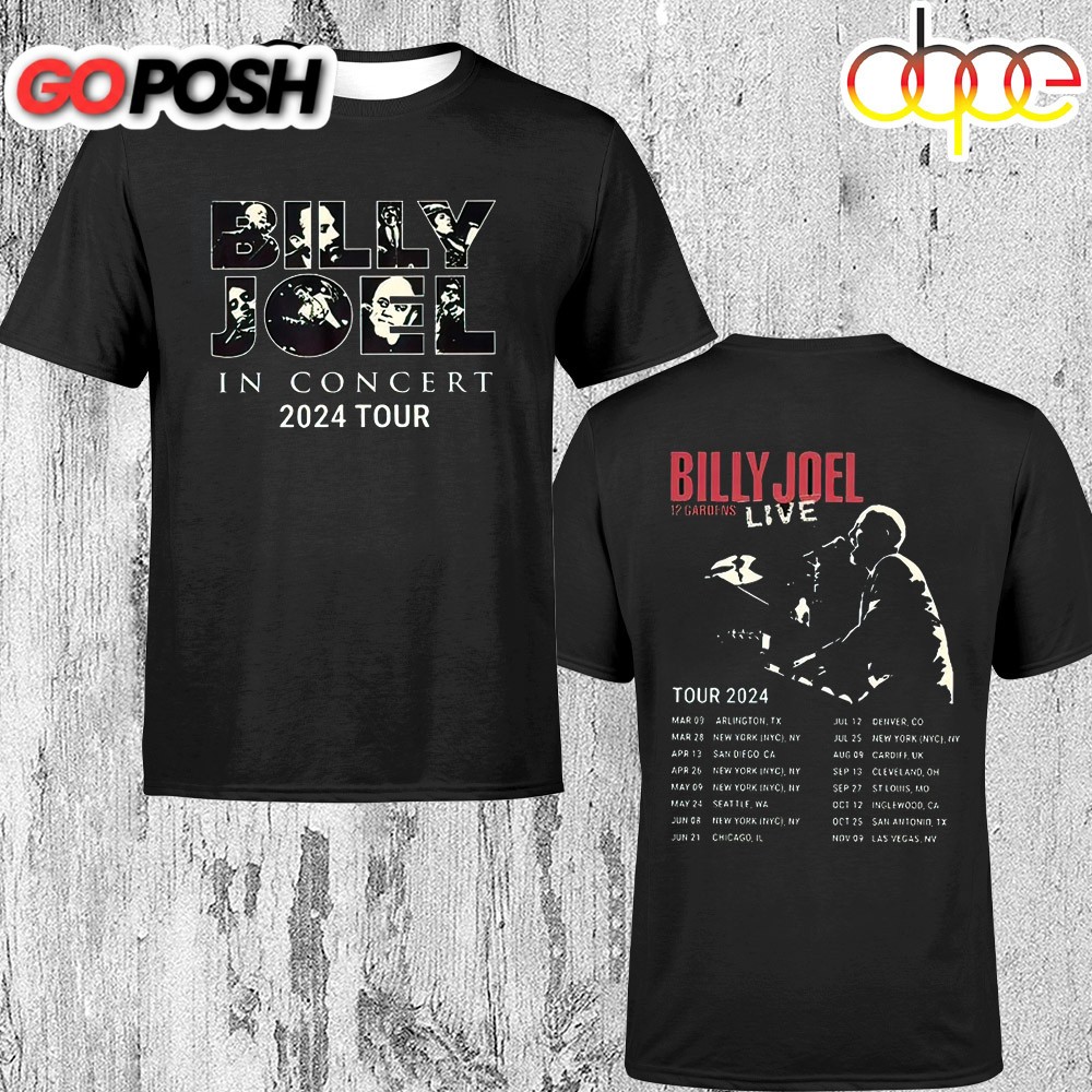 Live Concert Billy Joel In Music Tour 2025 Unisex T-Shirt